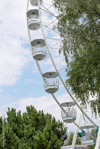Ferris Wheel with Open Observation Cabins