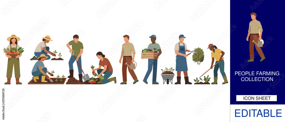 Fototapeta premium Comprehensive Cad Vector Illustration of Outdoor Landscape Assets for Design Projects