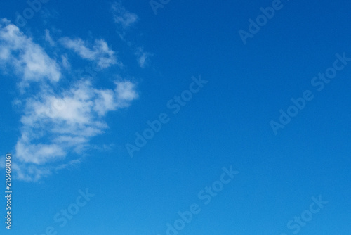 Blue sky with white clouds, macro.