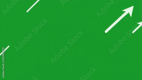 Abstract green background with white arrows indicating upward movement.
