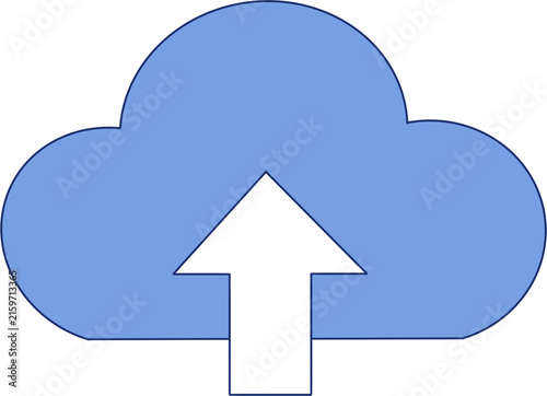 Cloud Deployment Flat Vector Illustration