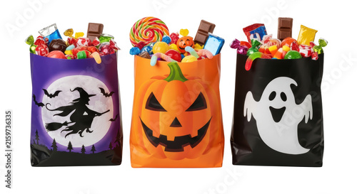 Halloween trick or treat candy bags.