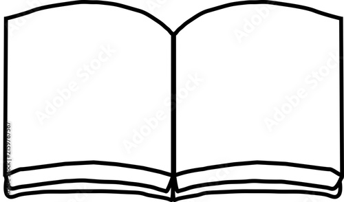 open book vector illustration
