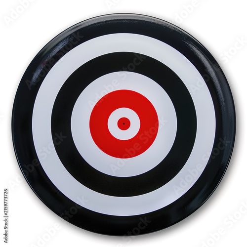 Circular Target Icon With Red Center