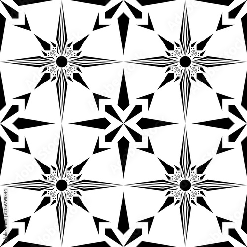 Seamless Abstract Geometric Art Deco Style Pattern Background