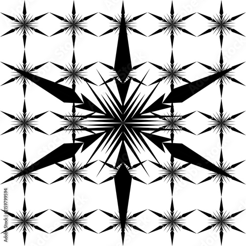 Abstract Geometric Art Deco Style Pattern Background