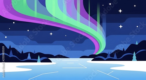 Abstract digital art with vibrant light trails over futuristic cityscape.
