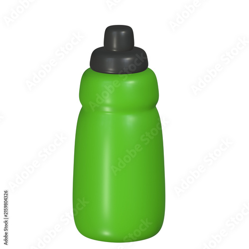 green plastic bottle