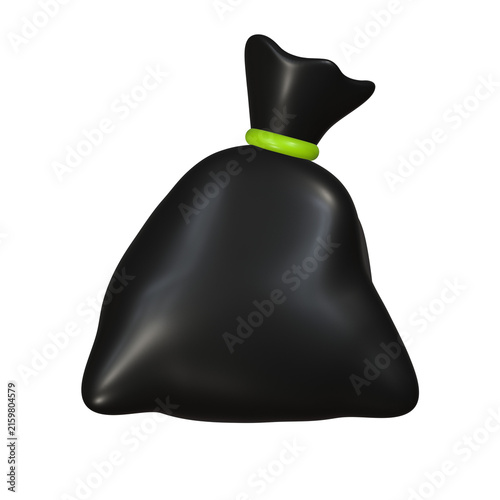 black plastic bag