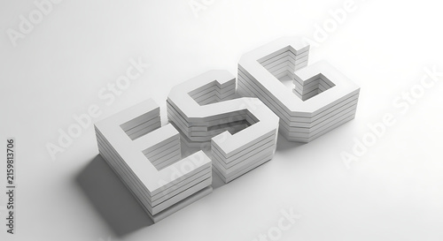 3d letters spelling seo with cubes