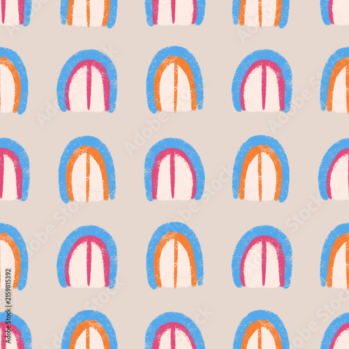 Arch Windows seamless pattern design
