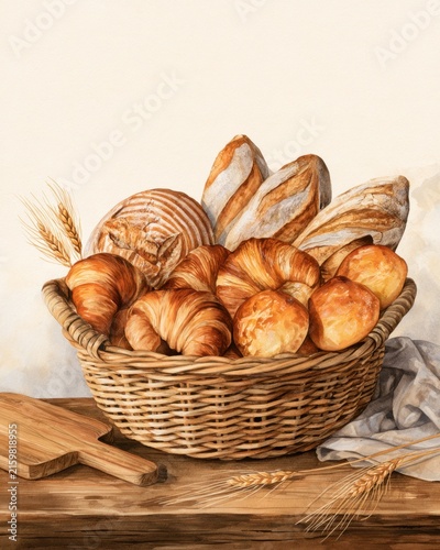 Delightful autumn bakery spread filled with warm, golden treats