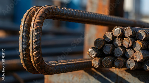 Rusty Steel Rebar Construction Material For Building Infrastructure And Industrial Reinforcement Projects
