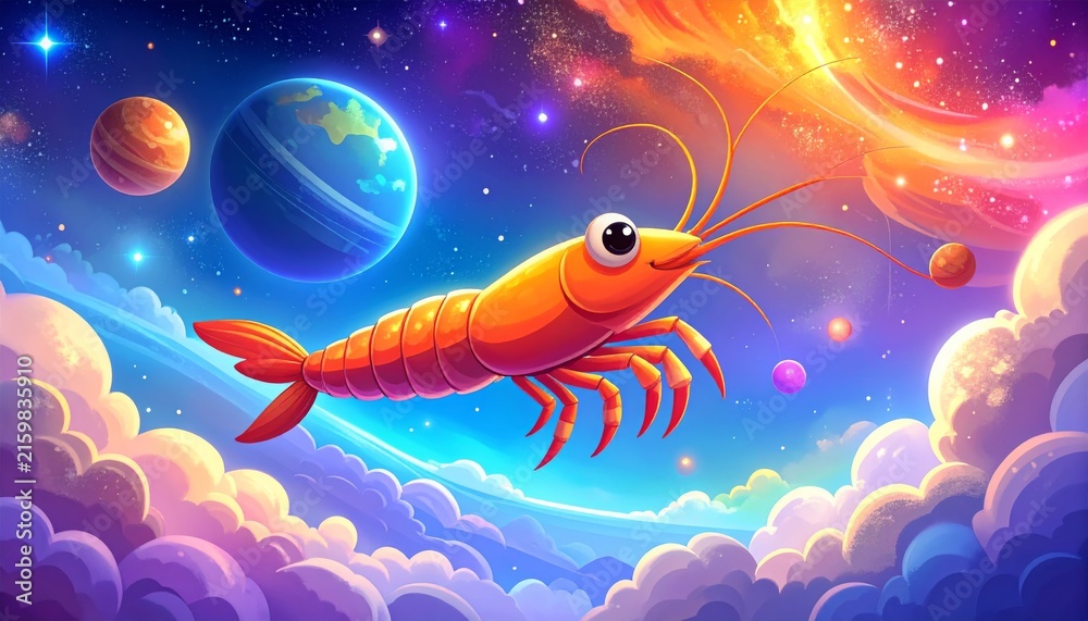 Naklejka premium Goldfish Swimming Underwater in a Cartoon Aquarium Illustration, Cute Orange Fish in Blue Water, Tropical Marine Animal Vector Art Isolated on White Background