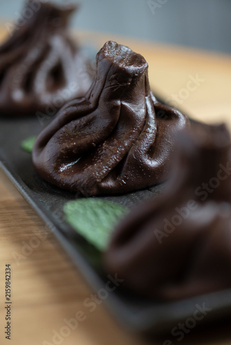 Creative chocolate dessert khinkali dessert,Georgian food, Caucasian, food,