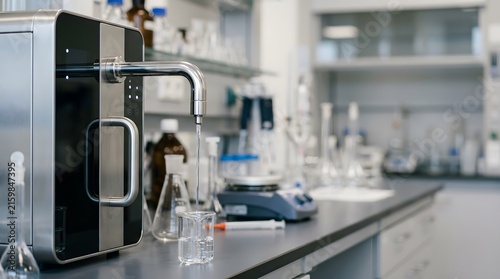 ultrapure laboratory water purification unit with precision dispensing system for analytical chemistry pharmaceutical research clinical testing and scientific workflows