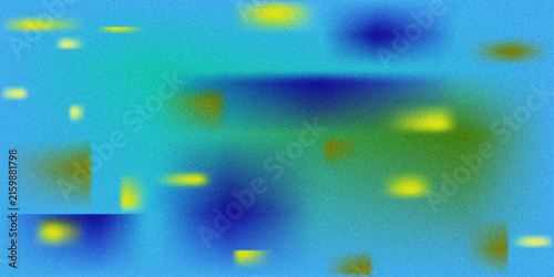 Konstfotografi Vibrant cyan yellow blue neon gradient mesh blurred abstract background texture
