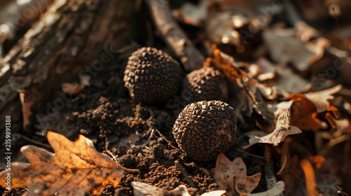 Wild Native Delicacy | Freshly Dug Black Truffle Close-up
