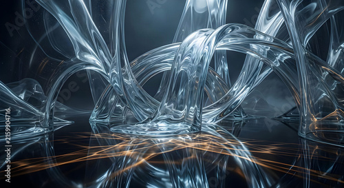 Fluid Glass Ribbons