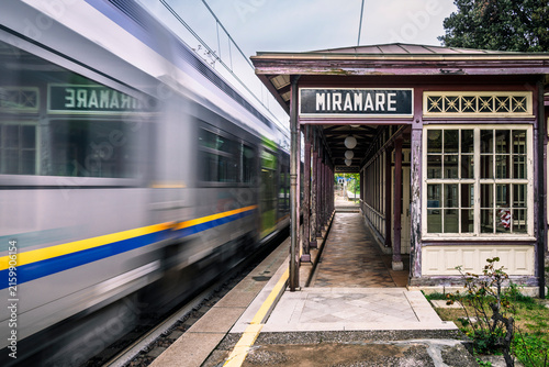 Miramare railway station in Trieste. A small step into the city's Habsburg history.