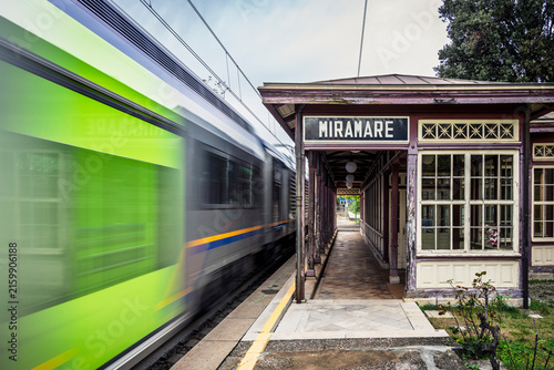 Miramare railway station in Trieste. A small step into the city's Habsburg history.