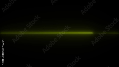 Neon line on black background 