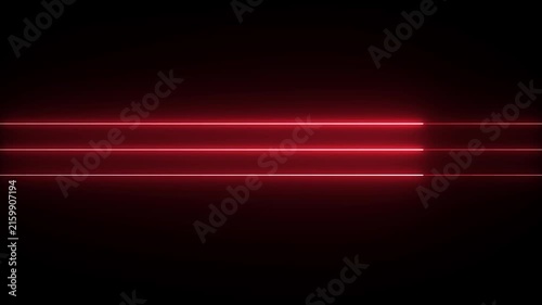 Neon line on black background 