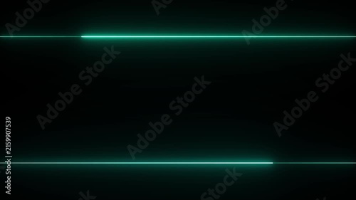 Neon line on black background 