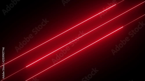 Neon line on black background 