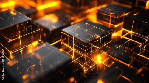 Illuminated Cubes A Digital Network Structure.