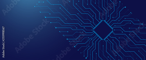Digital tech motherboard texture design. Creative idea banner concept for internet technology. Software coding. Engineering concept for poster, cover, banner, header, web, presentation template