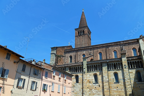 Принти на полотні bell tower of the Cathedral of Piacenza (Cathedral of Santa Maria Assunta and Sa