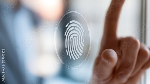 Fingerprint scan for secure digital access and identification