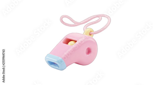Pastel Whistle Icon for Sports Events on a Transparent Background Isolated Design A 394 Graphic