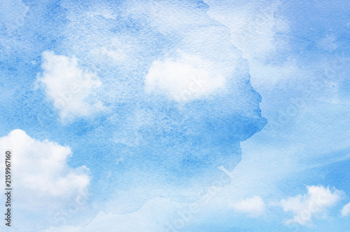 Vintage background in the blue sky with clouds