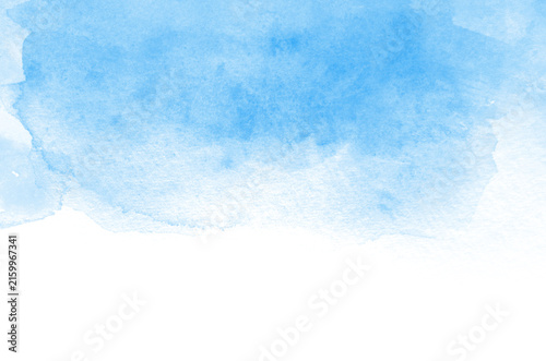 Abstract blue watercolor background texture