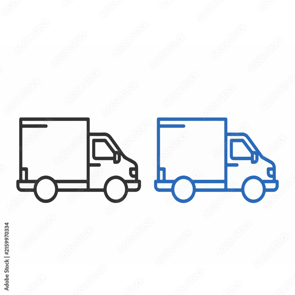 Fototapeta premium delivery truck icon