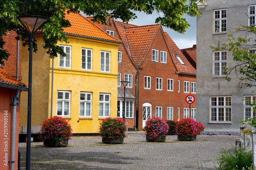 Tonder/Tondern, dänische Kleinstadt Syddanmark, Altstadtszene