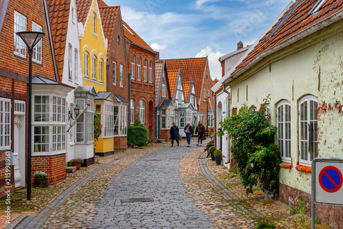Tonder/Tondern, dänische Kleinstadt Syddanmark, Altstadtszene