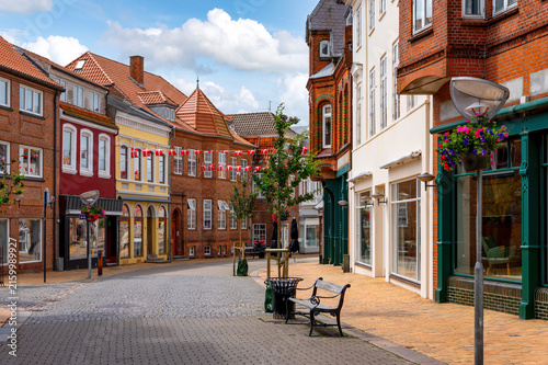 Tonder/Tondern, dänische Kleinstadt Syddanmark, Altstadtszene