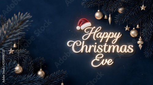 Festive Glowing Text 