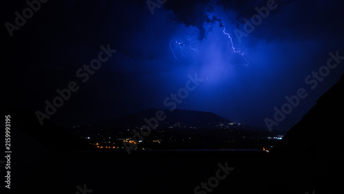 Stormy Weather Over the Costa del Sol Mediterranean Coast