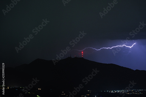 Stormy Weather Over the Costa del Sol Mediterranean Coast