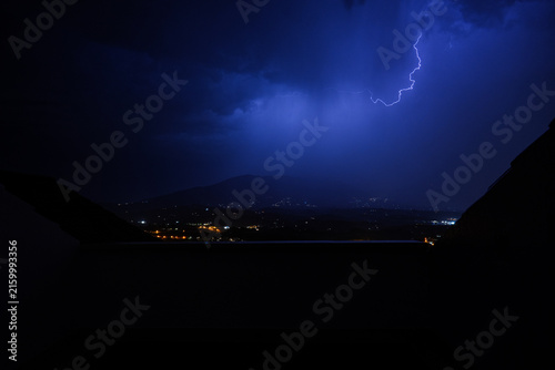 Stormy Weather Over the Costa del Sol Mediterranean Coast