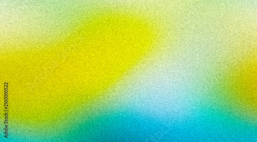 Colorful abstract pattern with soft edges, showing blue, yellow, and green shades blending together in a non-representational form