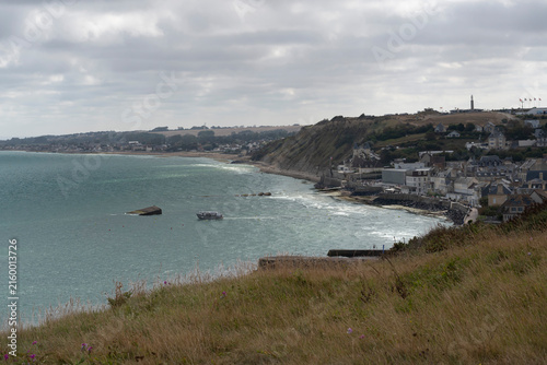 Canvastavla Arromanches-les-Bains, France:  Normandy landing blockhouse