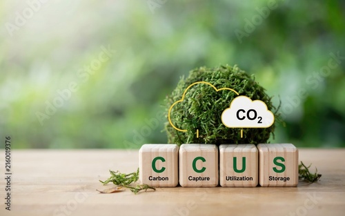 Konstfotografi CCUS carbon capture utilization and storage concept