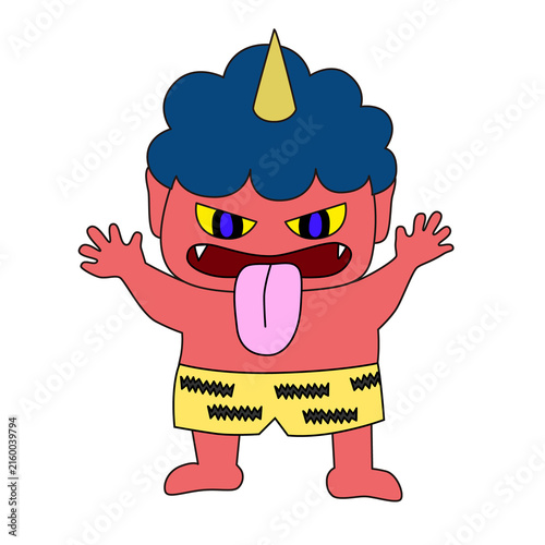 Plakat あまのじゃくのイラスト
