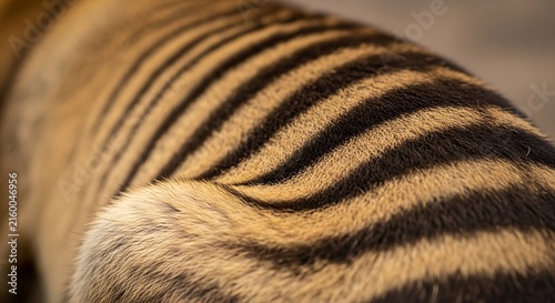 Close-up of tiger stripe pattern.