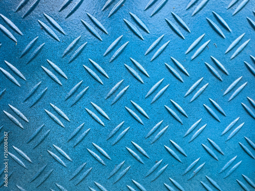 blue diamond plate background texture